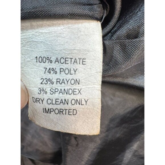 Spicy Couture A-Line Dress Size 4 Black Gray Sleeveless Midi Beaded Vintage - Picture 3 of 10